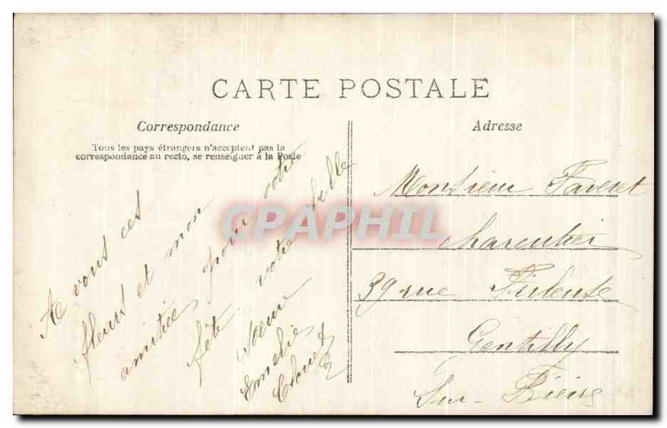 CPA Fantaisie Femme  — Rückseite