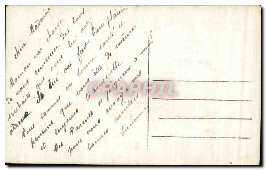 CPA Fantaisie Femme  — Rückseite