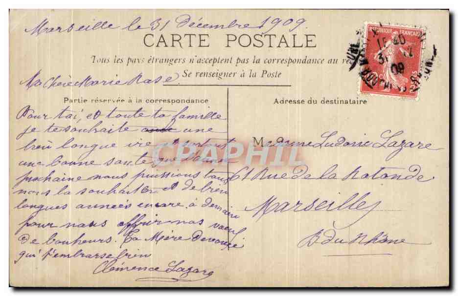 CPA Fantaisie Femme  — Verso