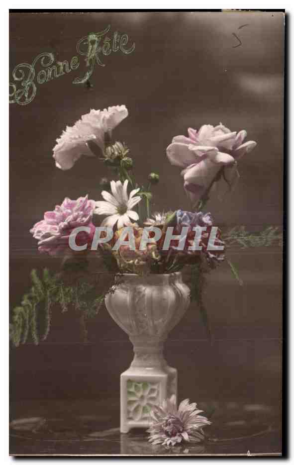 CPA Fantaisie Fleurs 