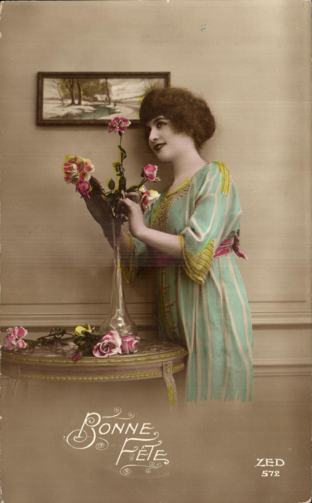 CPA Fantaisie Femme 