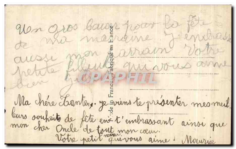 CPA Fantaisie Enfants — Rückseite