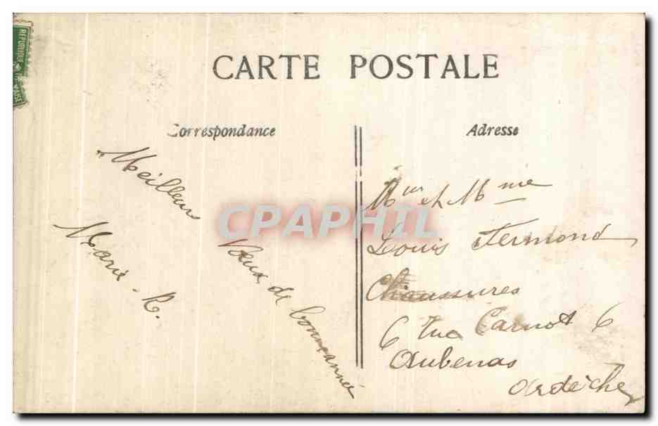 CPA Fantaisie Femme  — Rückseite