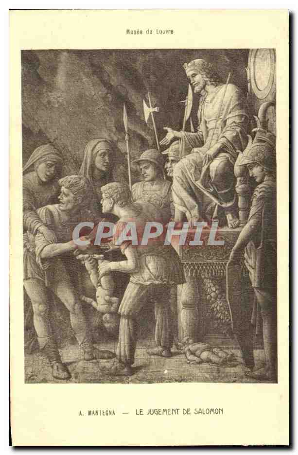 CPA Musee du Louvre Mantegna Le jugement de Salomon 