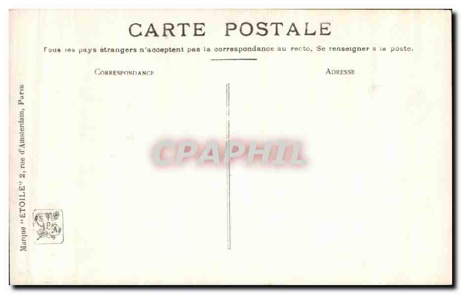 CPA Fantaisie Salon 1909 Brunery Un baiser qui s'envole — Verso