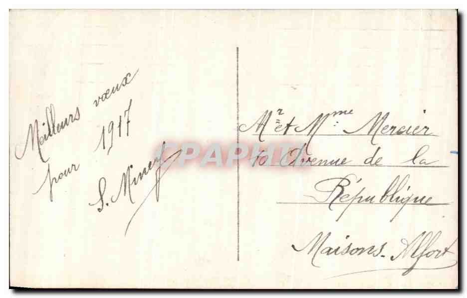 CPA Fantaisie Femme — Verso