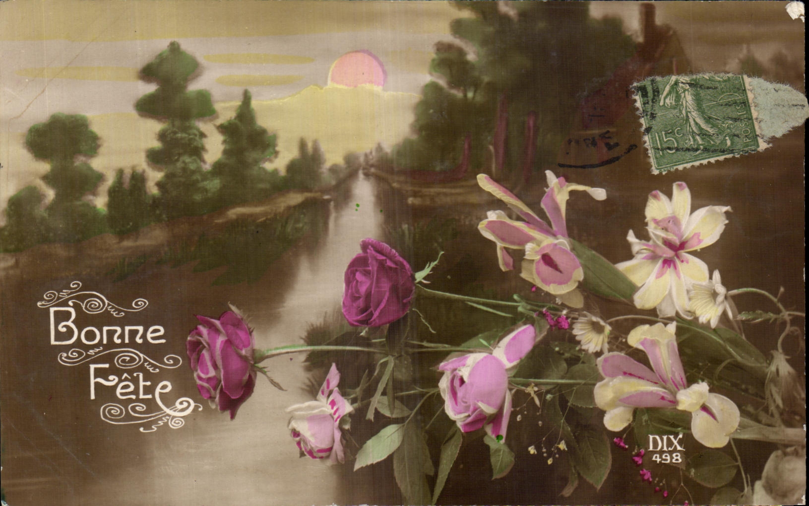 CPA Fantaisie Fleurs 