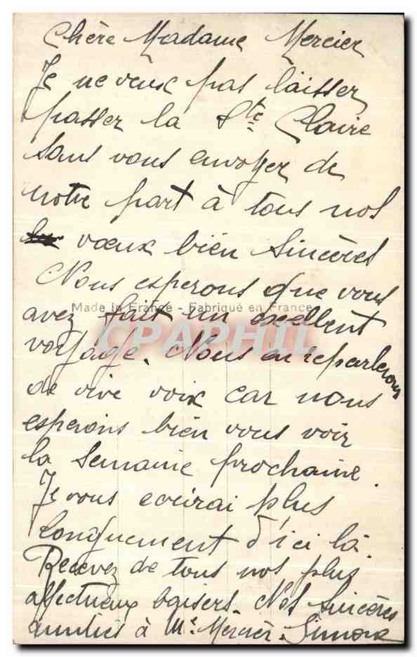 CPA Fantaisie Fleurs Rose — Verso