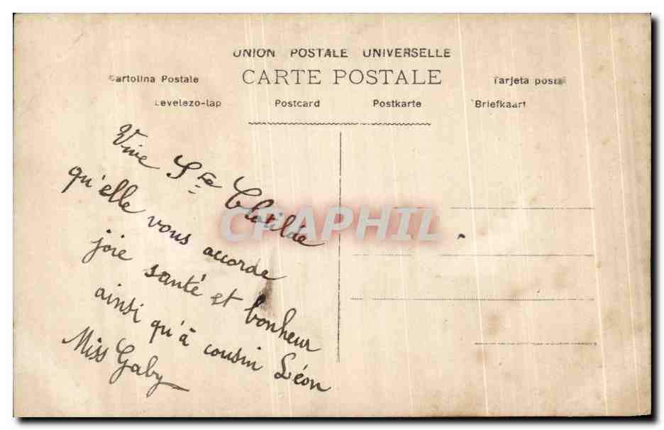CPA Fantaisie Enfant  — Rückseite