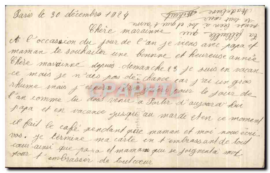 CPA Fantaisie Enfant  — Verso