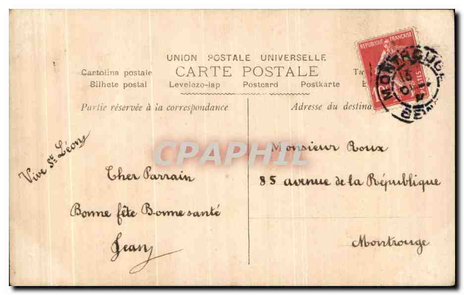CPA Fantaisie Enfant  — Rückseite