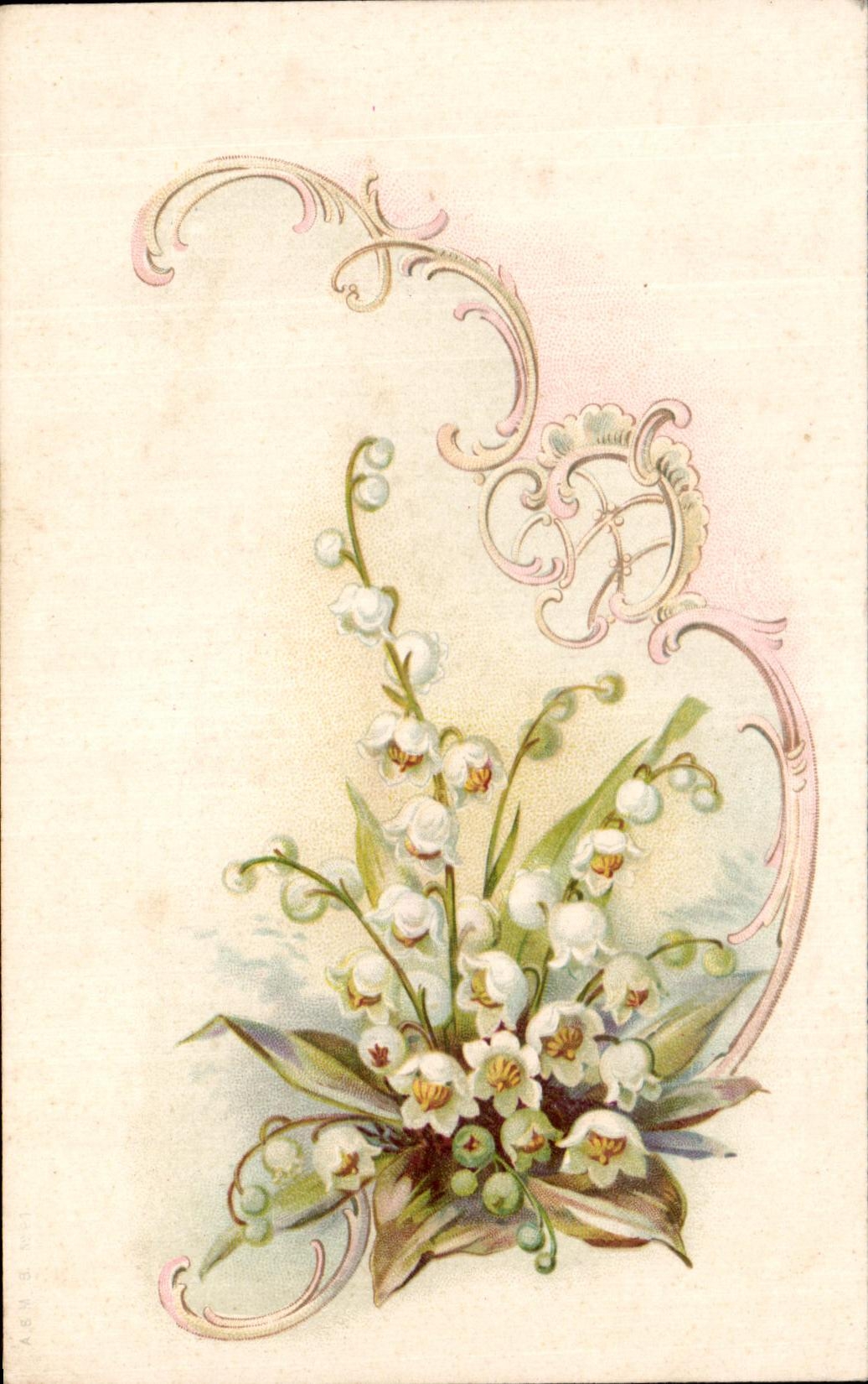 CPA Fantaisie Fleurs Muguet