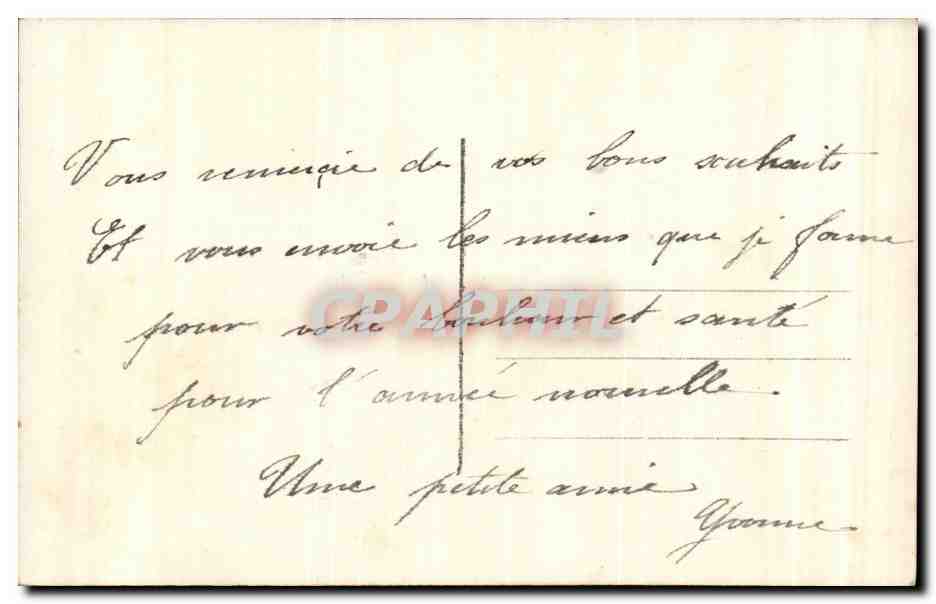 CPA Fantaisie Fleurs  — Verso