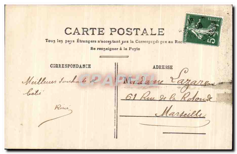 CPA Fantaisie Enfant — Rückseite