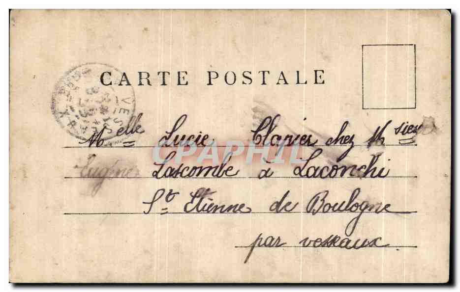 CPA Fantaisie Jeunes femmes Vendanges fleuries  — Rückseite