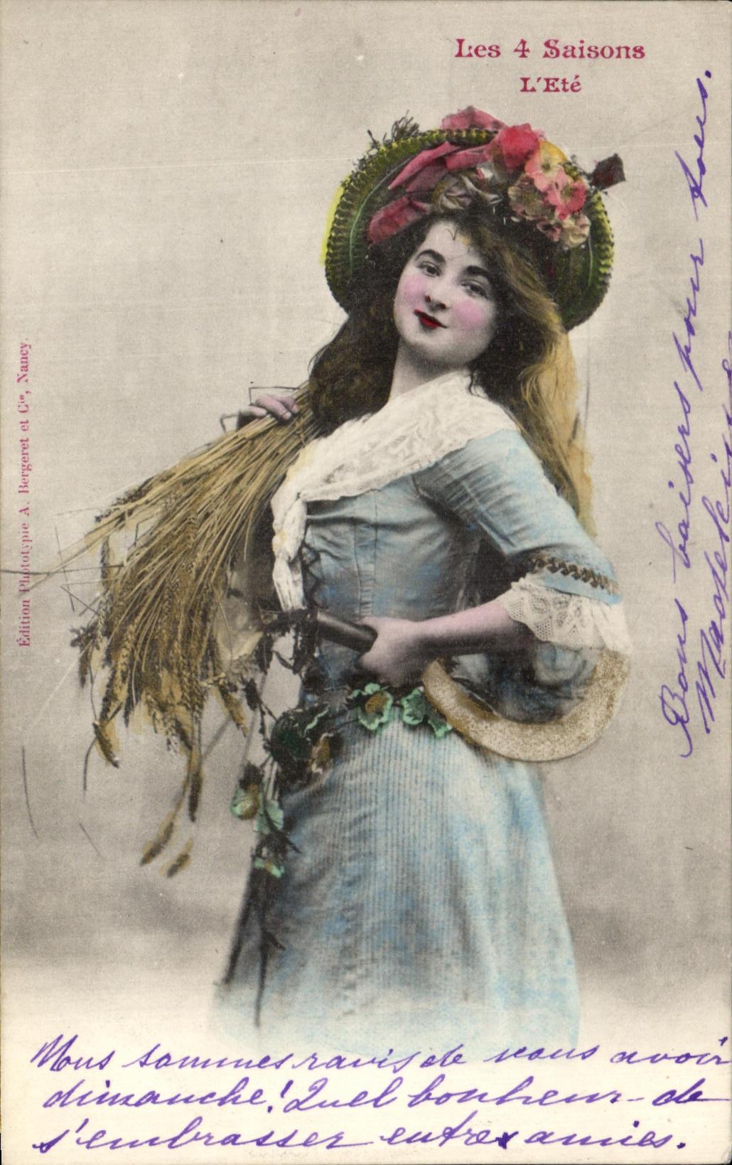 Les 4 Saisons — L'Été — Édition Phototype A. Bergeret & C°, Nancy