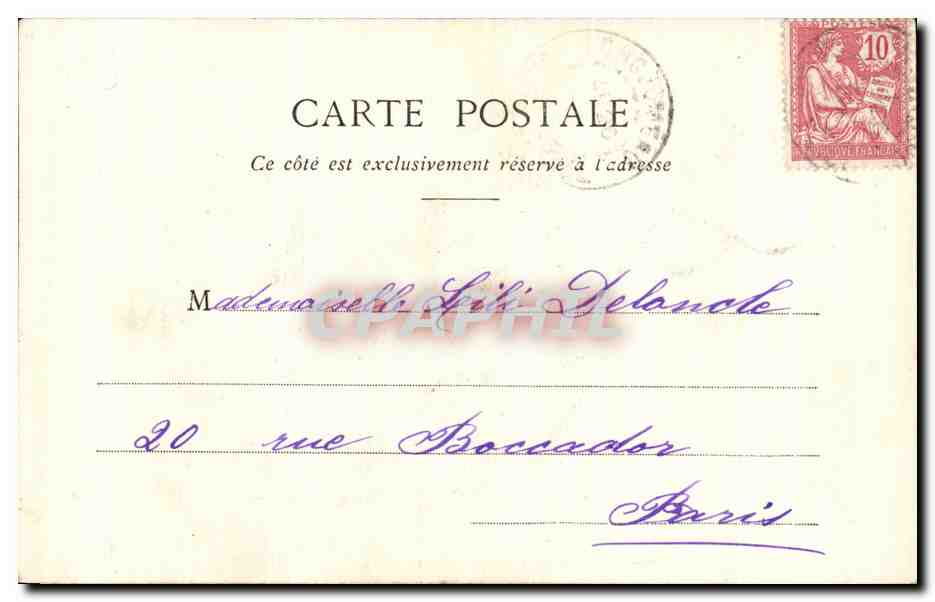 Les 4 Saisons — L'Été — Édition Phototype A. Bergeret & C°, Nancy — Verso