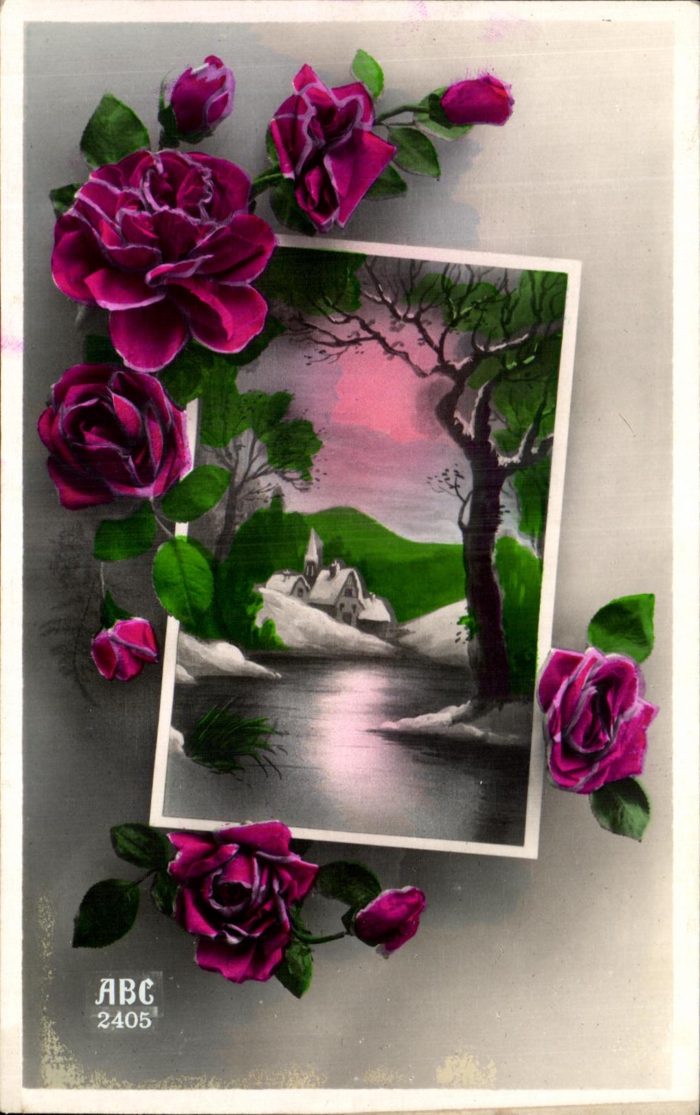 CPA Fantaisie Fleurs 