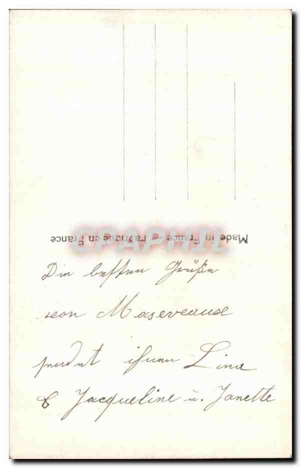 CPA Fantaisie Fleurs  — Verso