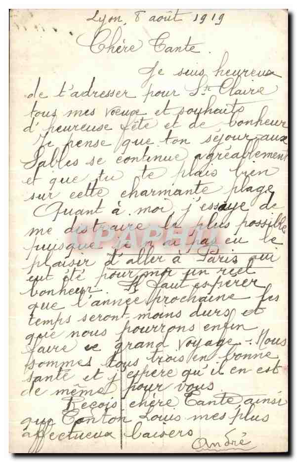 CPA Fantaisie Fleurs  — Rückseite