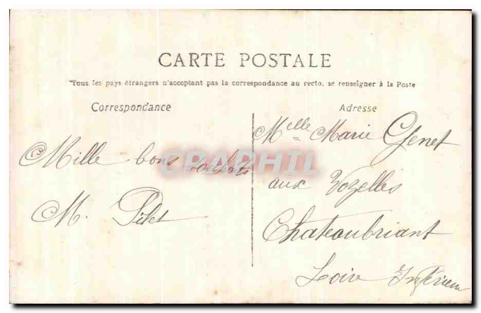CPA Fantaisie Femme  — Rückseite