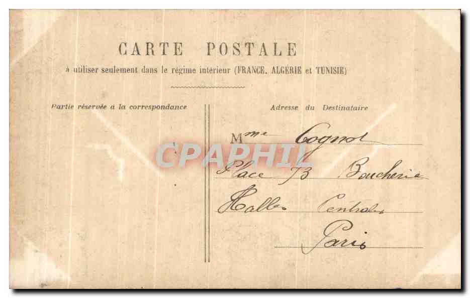 CPA Fantaisie Femme  — Rückseite
