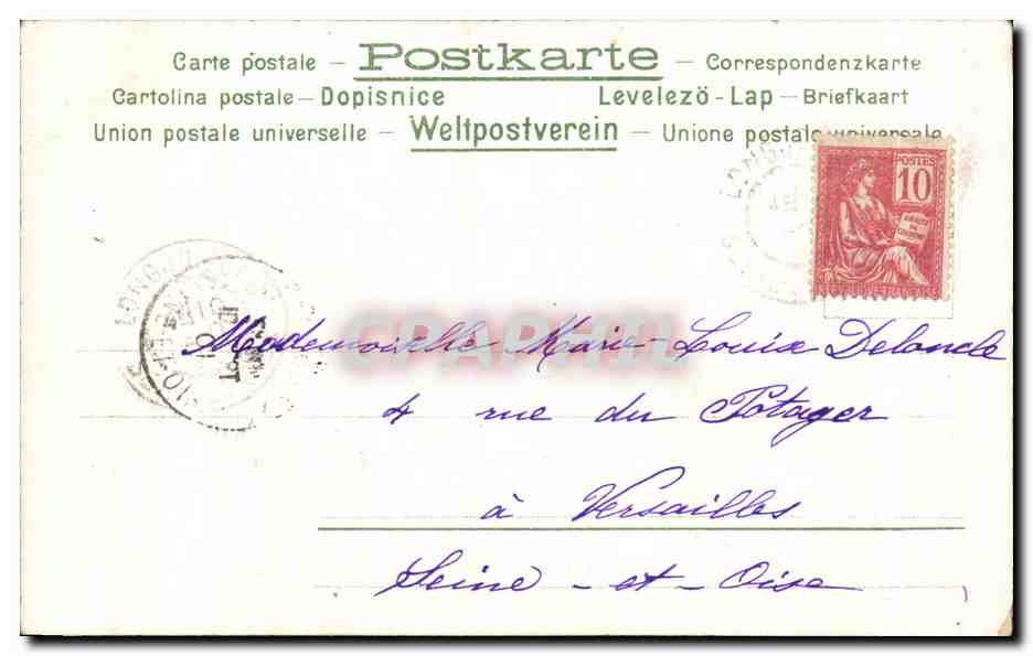 CPA Fantaisie Enfants  — Rückseite