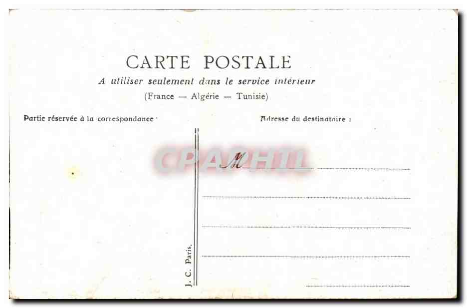 CPA Fantaisie Femme Dejeuner sur l'herbe — Verso
