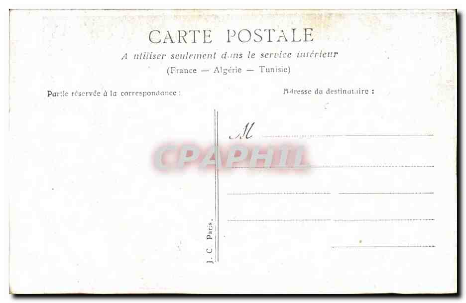 CPA Fantaisie Femme Dejeuner sur l'herbe — Verso