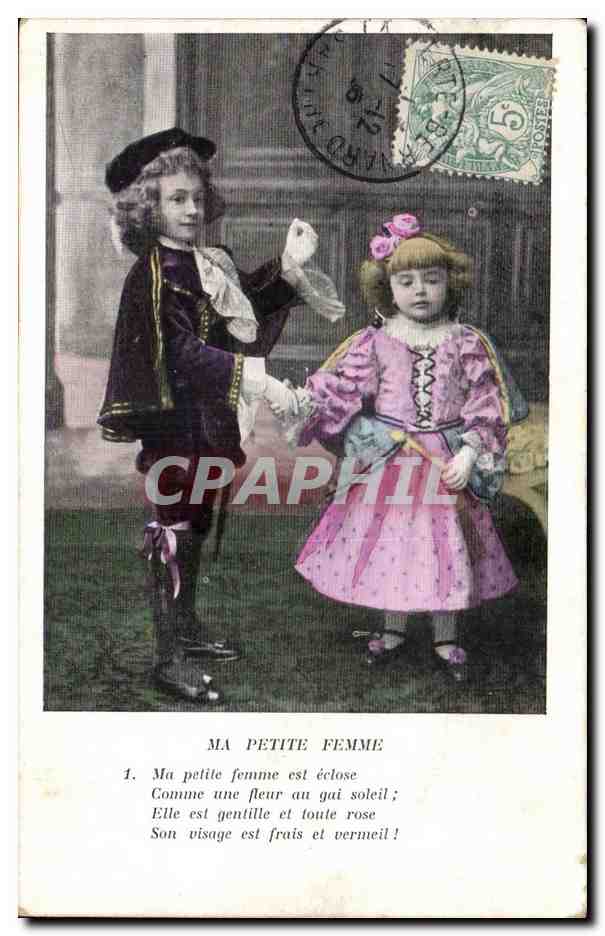 CPA Fantaisie Enfants Ma petite femme