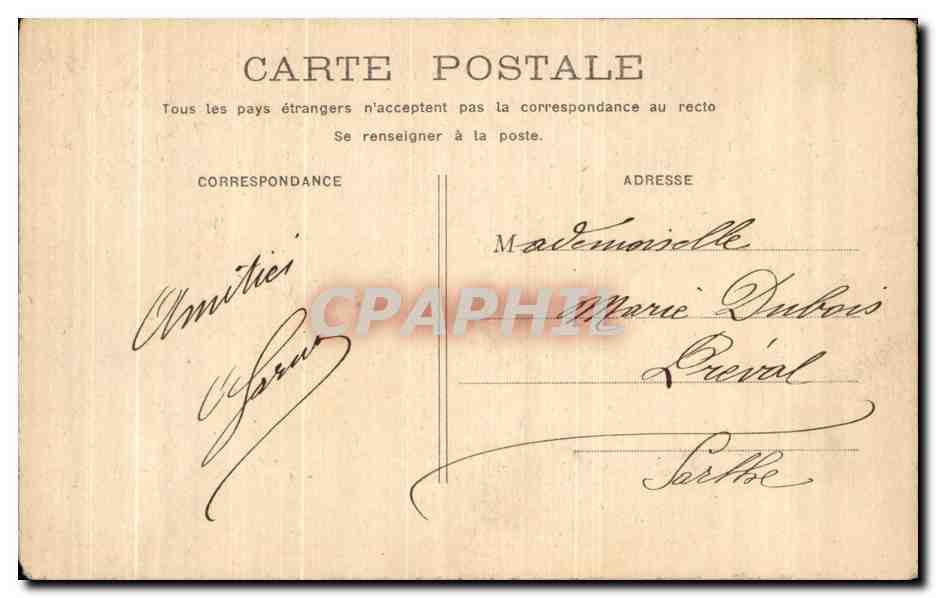 CPA Fantaisie Enfant Eventail — Rückseite