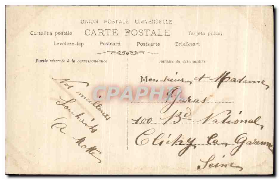 CPA Fantaisie Enfant — Verso