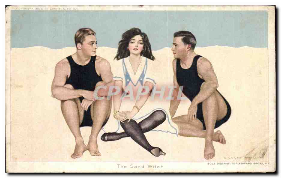 The Sand Witch — C. Coles Phillips — Sole Distributor, Edward Gross, N.Y.