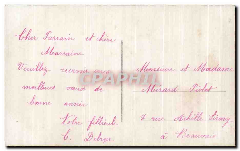 CPA Fantaisie Femme  — Verso