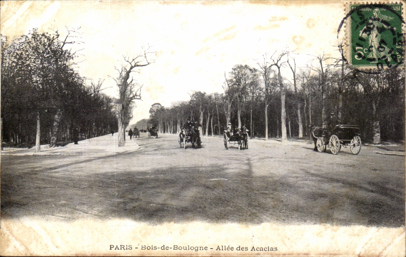 CPA Paris Bois De Boulogne Allee Des Acacias
