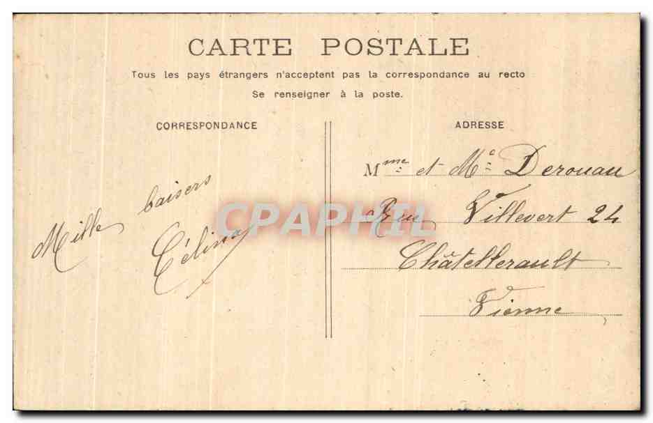 CPA Paris Bois De Boulogne Allee Des Acacias — Verso
