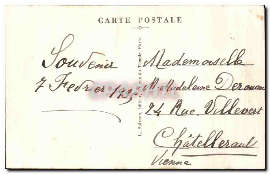 CPA Paris Arc de Triomphe Tombe du soldat inconnu Militaria  — Rückseite