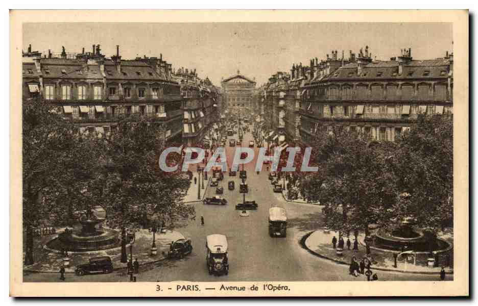 CPA Paris Avenue De L'Opera