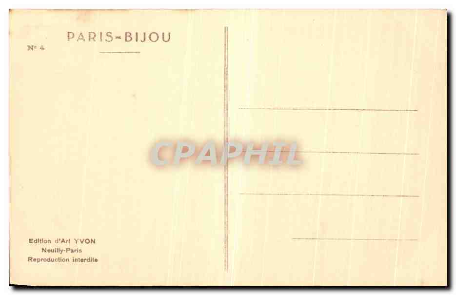 CPA Paris Yvon Fleuristes en plein vent Madeleine Saint Jacques  — Rückseite