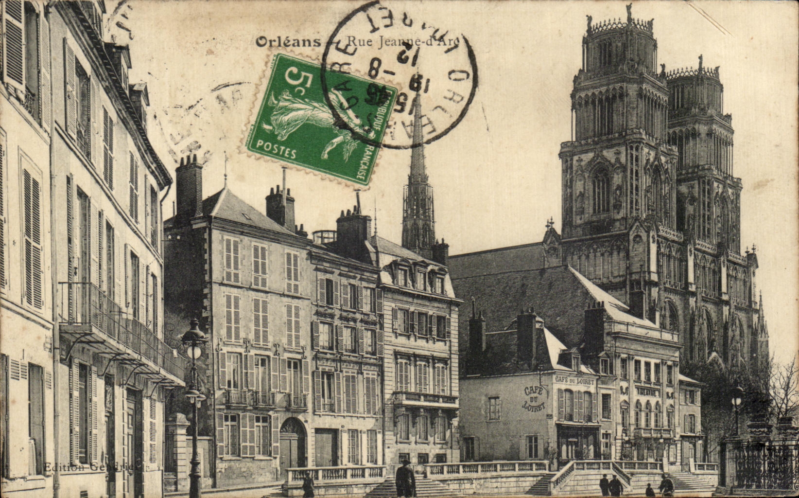 CPA Orleans Rue Jeanne d Arc Cathedrale 