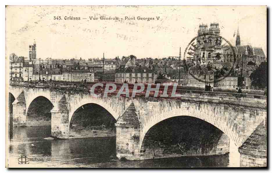 CPA Orleans Vue Generale Pont Georges V