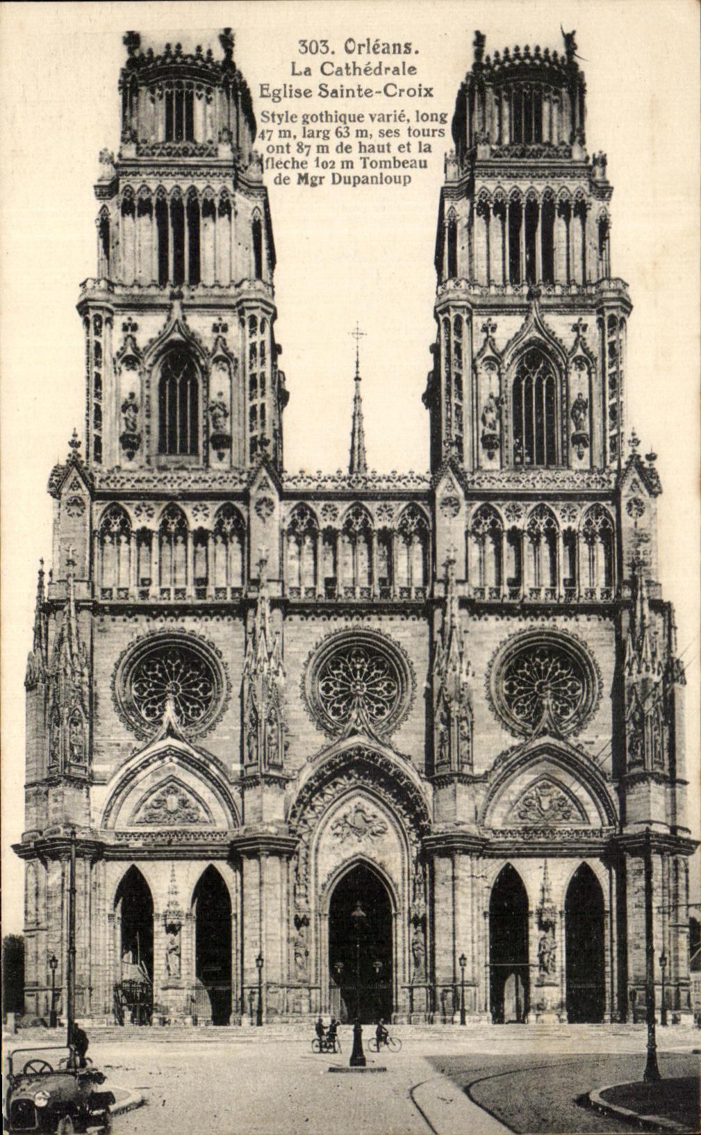 CPA Orleans La Cathedrale Eglise Sainte Croix