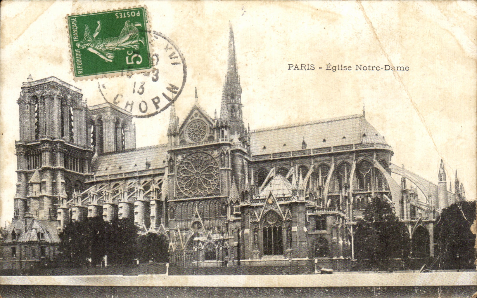 CPA Paris Eglise Notre Dame