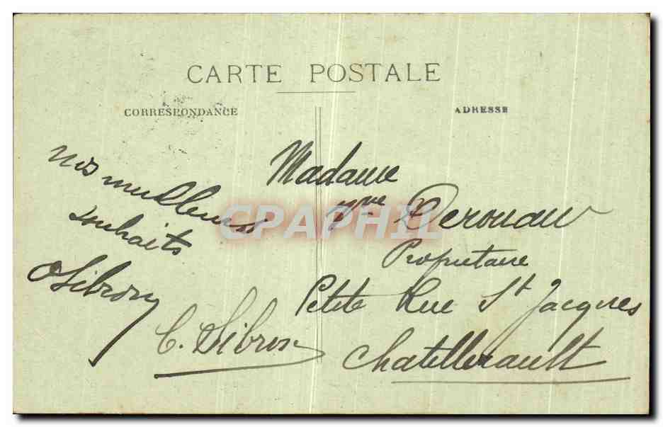 CPA Paris Parc Montsouris — Verso