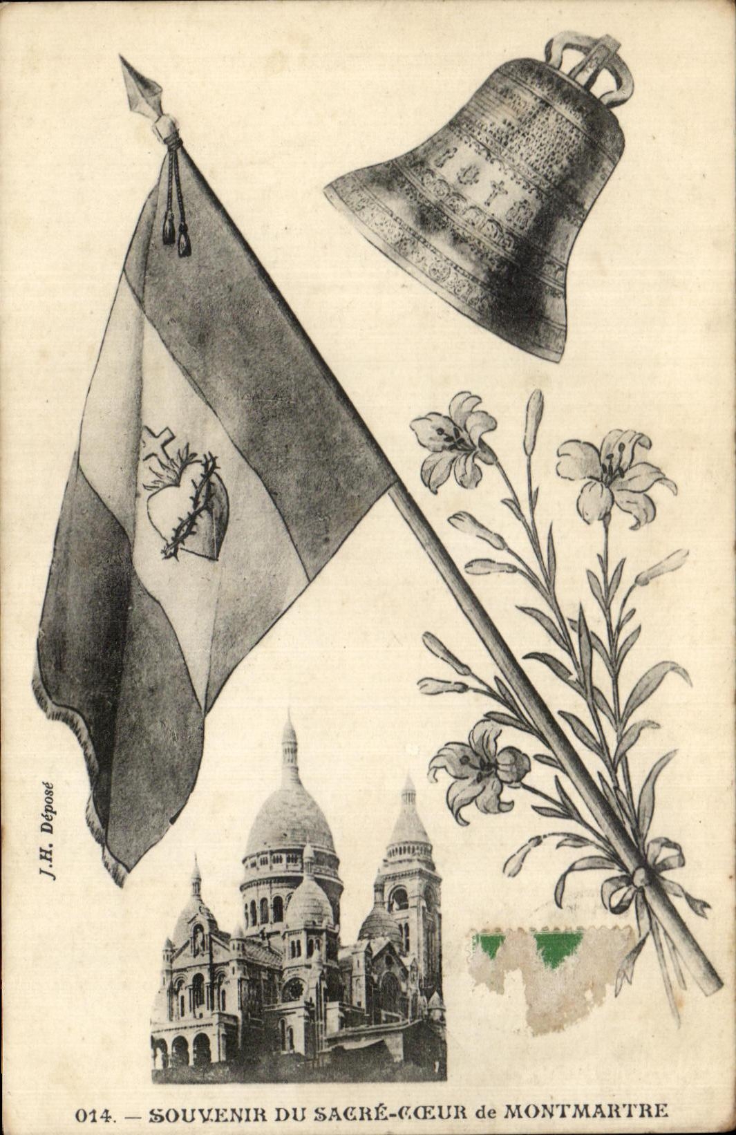 CPA Souvenir Du Sacre Coeur de Montmartre Paris 