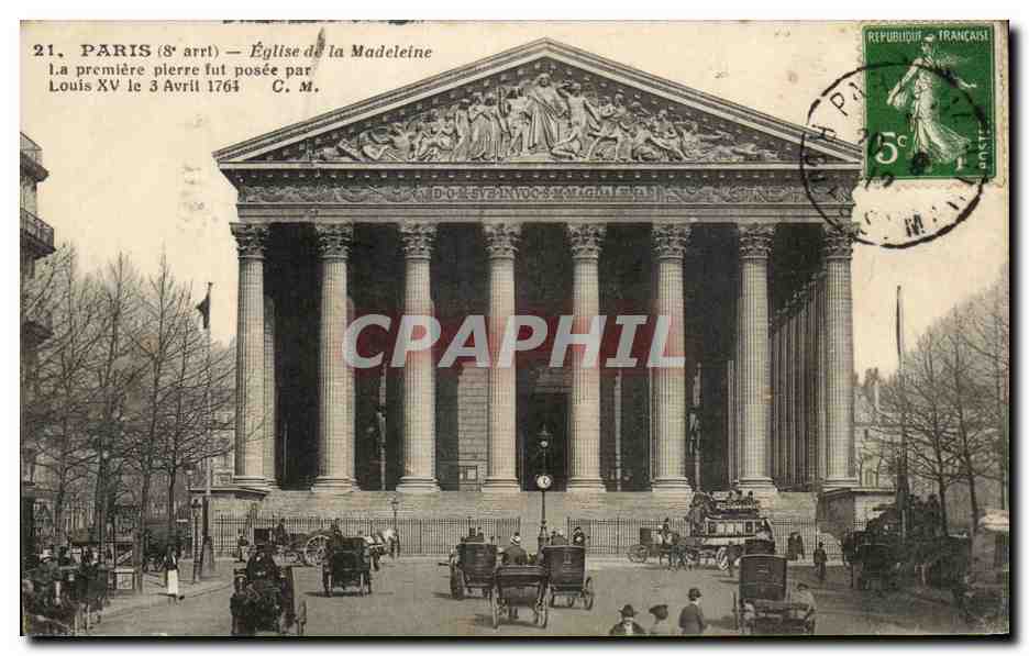 CPA Paris Eglise de la Madeleine 