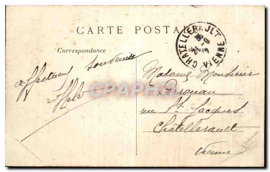 CPA Paris Eglise de la Madeleine  — Rückseite