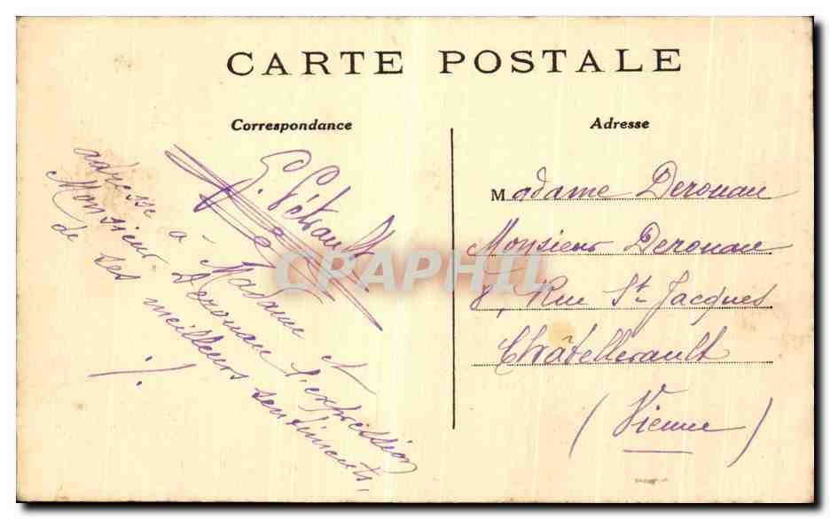 CPA Paris L'Eglise Sainte Madeleine Automobile — Rückseite