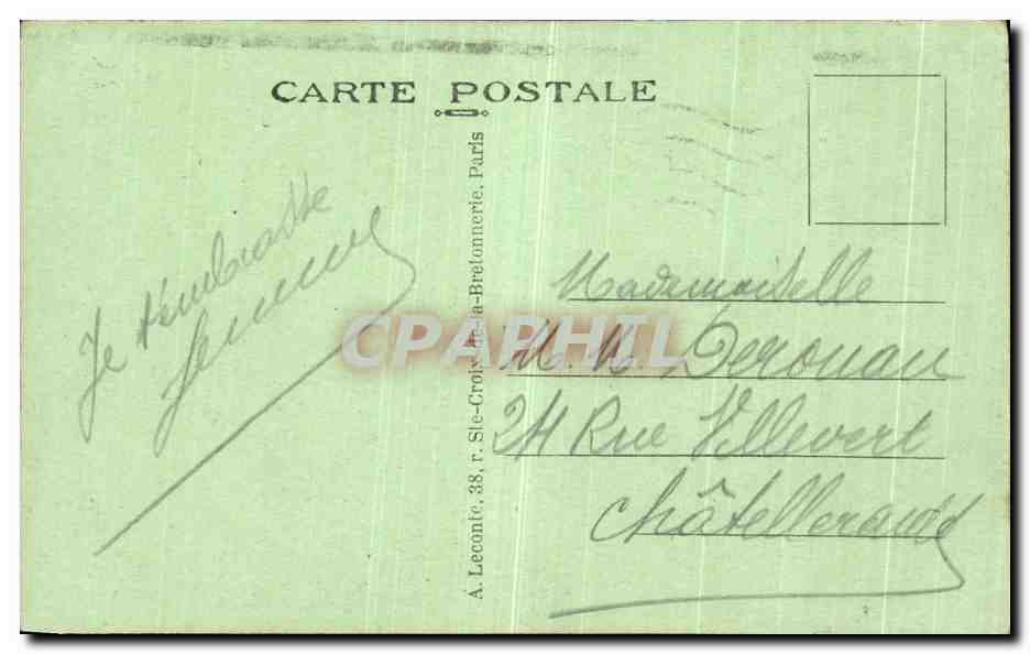 CPA Paris L'Eglise Ste Clotilde — Rückseite