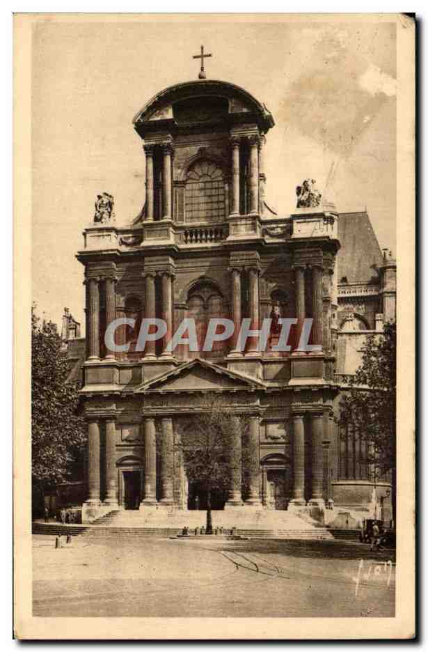 CPA Paris En Flanant Eglise Saint Gervais